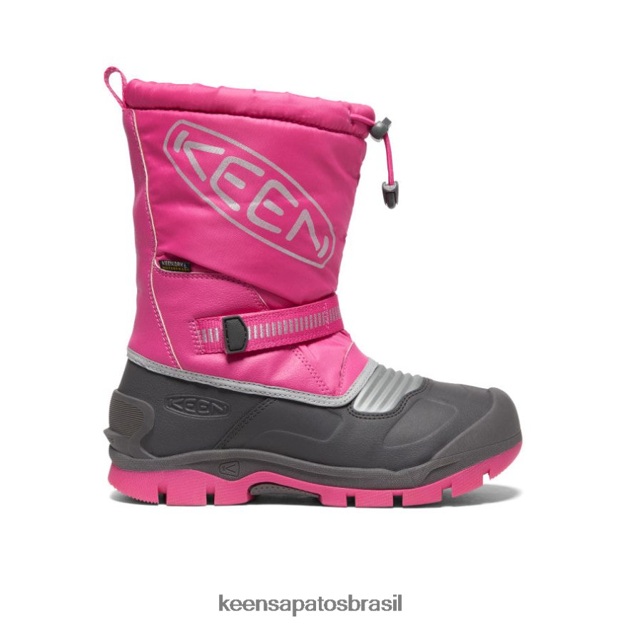 KEEN calçados J8VDXX1001 roxo fúcsia/prata bota impermeável troll da neve Crianças grandes