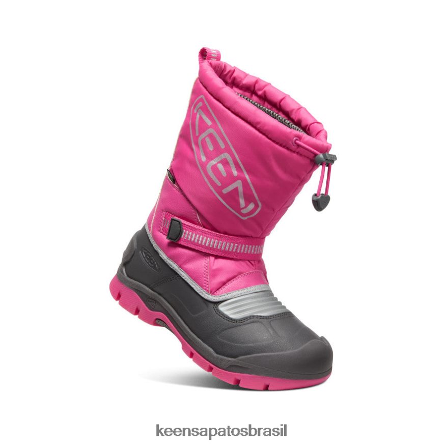 KEEN calçados J8VDXX1001 roxo fúcsia/prata bota impermeável troll da neve Crianças grandes