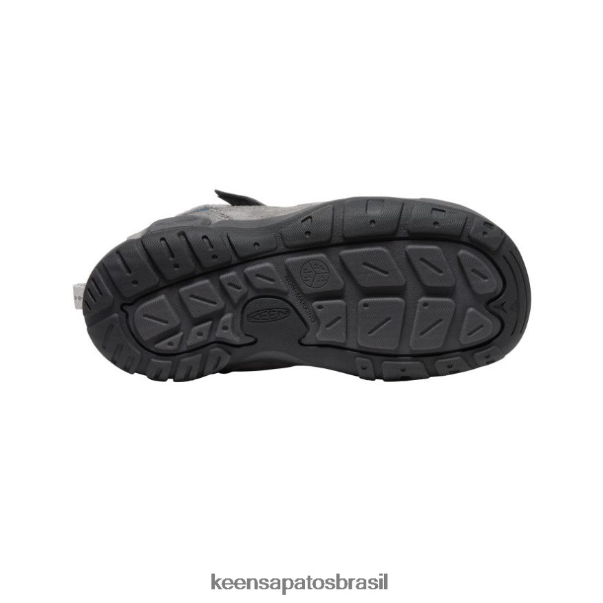 KEEN calçados J8VDXX1003 cinza aço/asa azul azul-petróleo nó chukka Crianças grandes