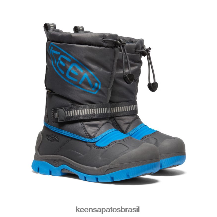 KEEN calçados J8VDXX1008 ímã/áster azul bota impermeável troll da neve criancinhas