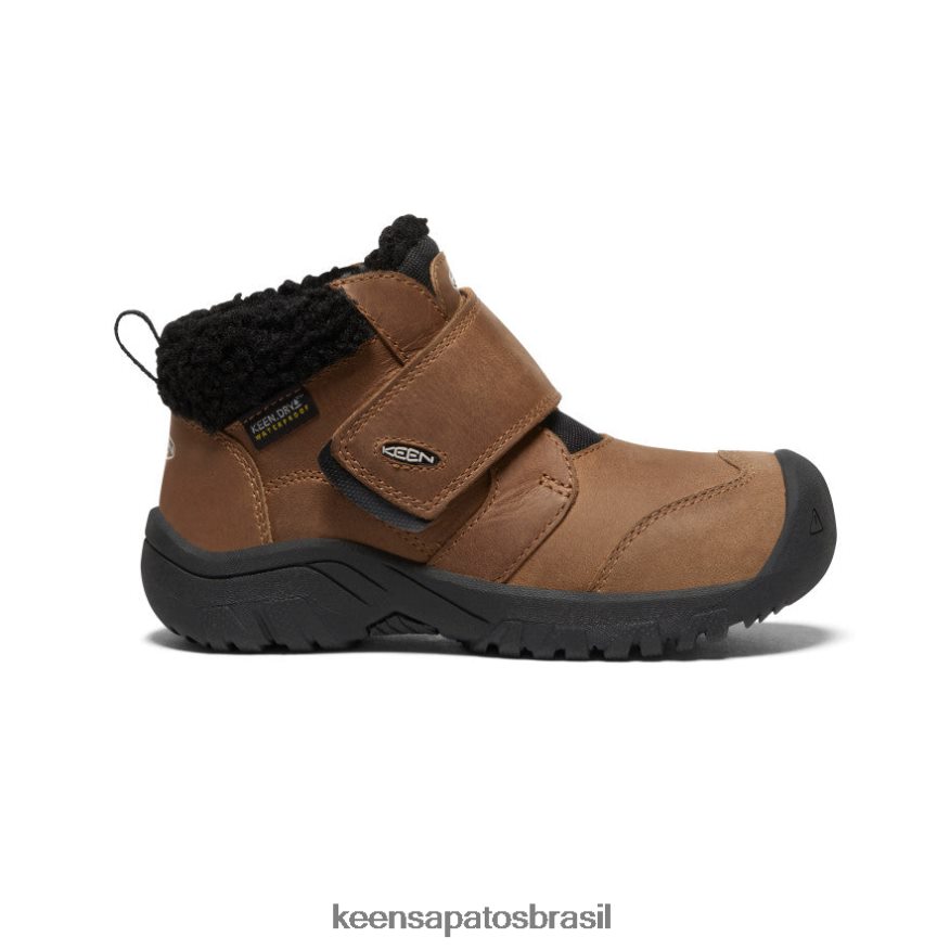 KEEN calçados J8VDXX1009 coco torrado/vapor bota impermeável kootenay iv criancinhas