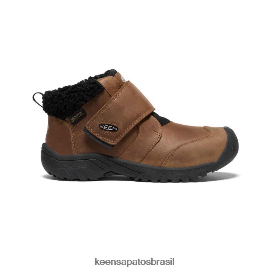 KEEN calçados J8VDXX1011 coco torrado/vapor bota impermeável kootenay iv Crianças grandes