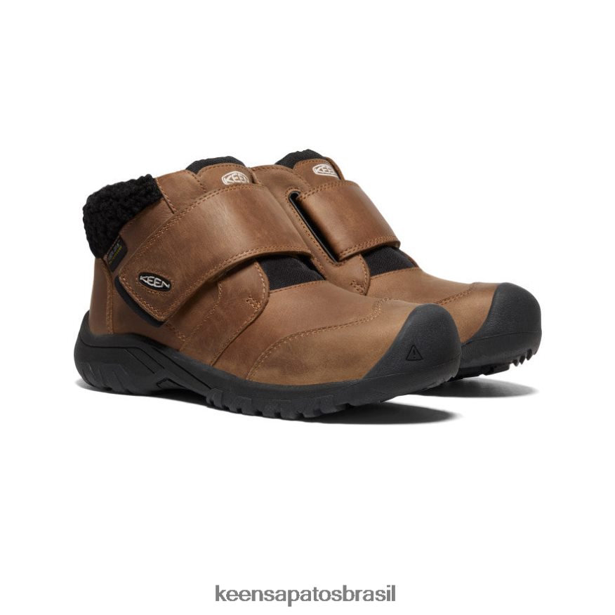 KEEN calçados J8VDXX1011 coco torrado/vapor bota impermeável kootenay iv Crianças grandes