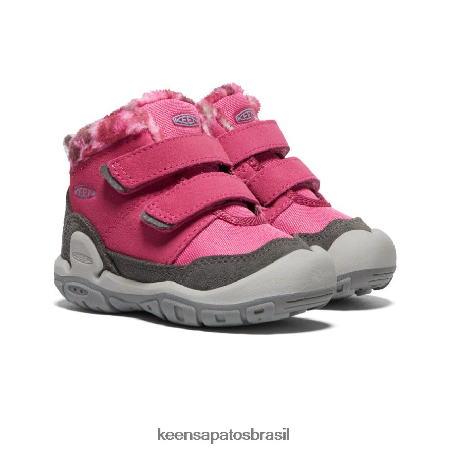 KEEN calçados J8VDXX1013 pomba fruta/preta nó com alça dupla chukka crianças