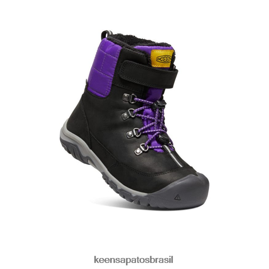 KEEN calçados J8VDXX1014 preto/roxo bota impermeável greta Crianças grandes