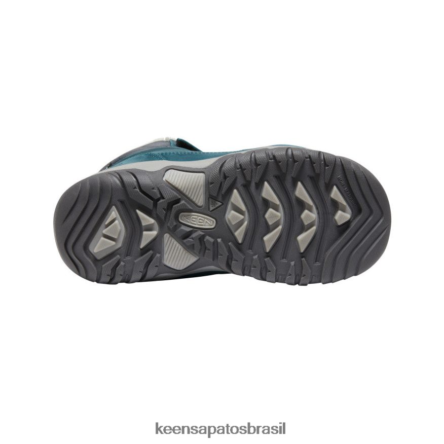 KEEN calçados J8VDXX1015 coral azul/pavão rosa bota impermeável greta Crianças grandes