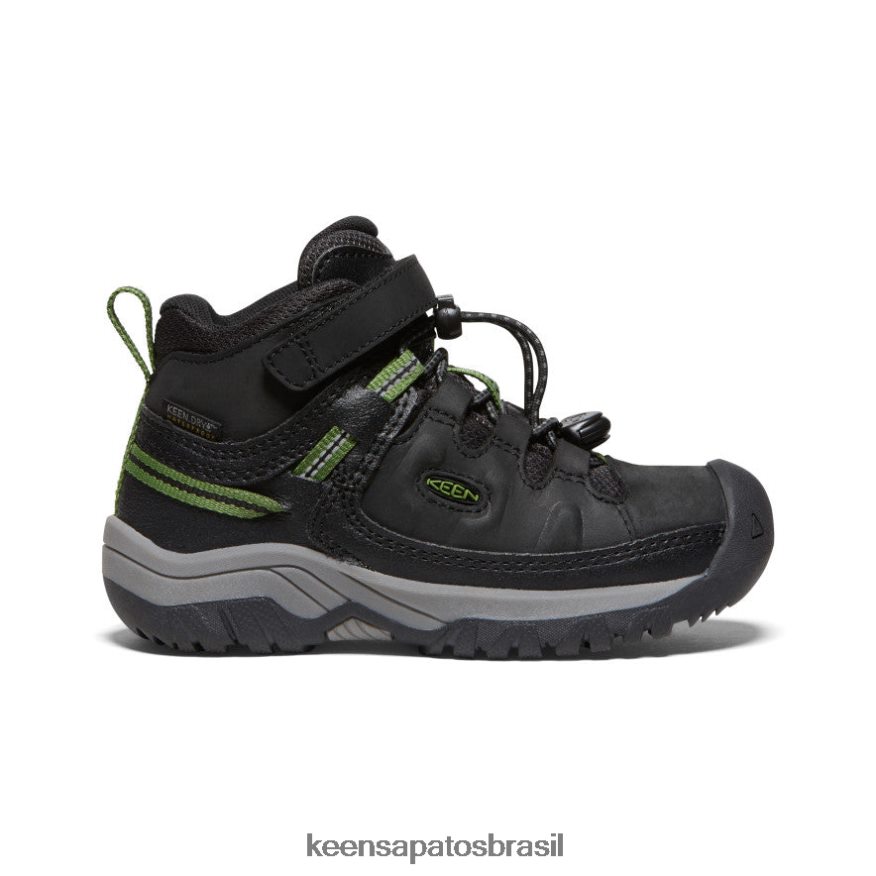 KEEN calçados J8VDXX879 preto/acampamento bota impermeável targhee criancinhas