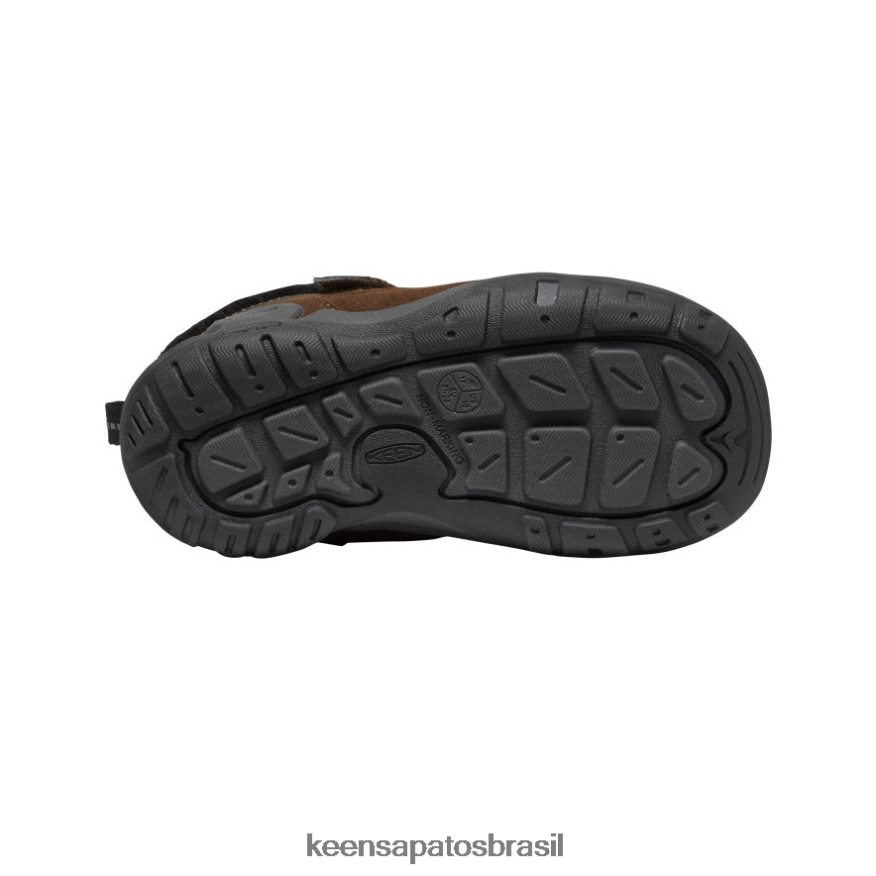 KEEN calçados J8VDXX980 terra escura/preta nó chukka criancinhas