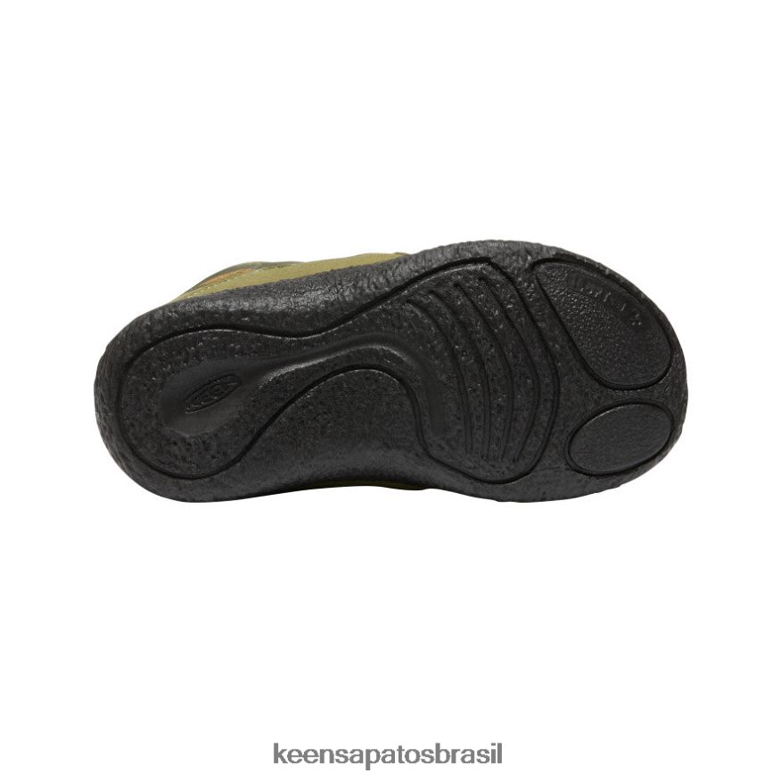 KEEN calçados J8VDXX996 capuleto azeitona/laranja avermelhada chukka à prova d'água howser ii criancinhas