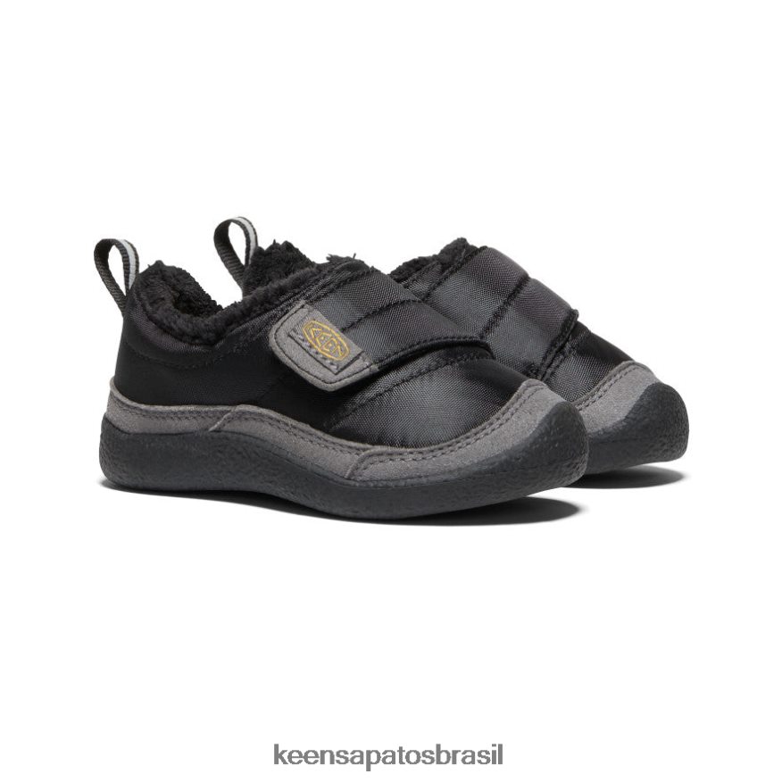KEEN calçados J8VDXX988 preto/cinza aço envoltório de howser crianças