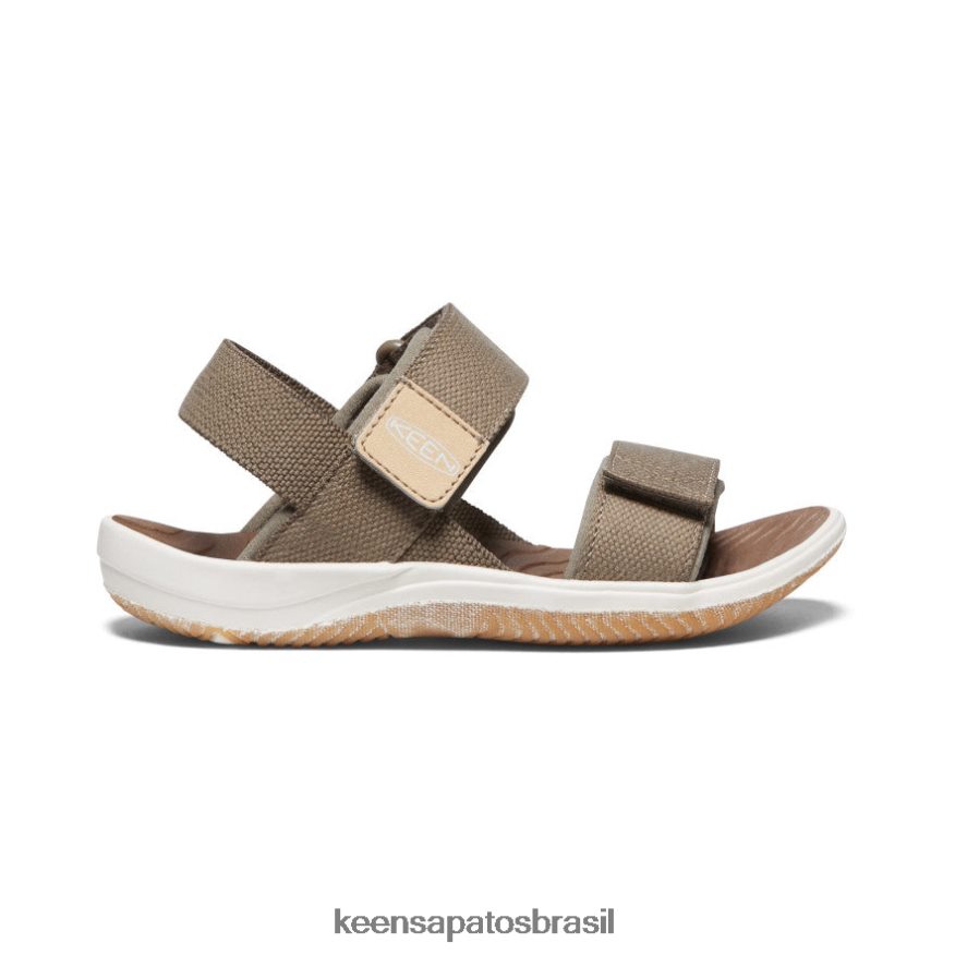 KEEN calçados J8VDXX728 tigrado/estrela branco elle alça traseira criancinhas