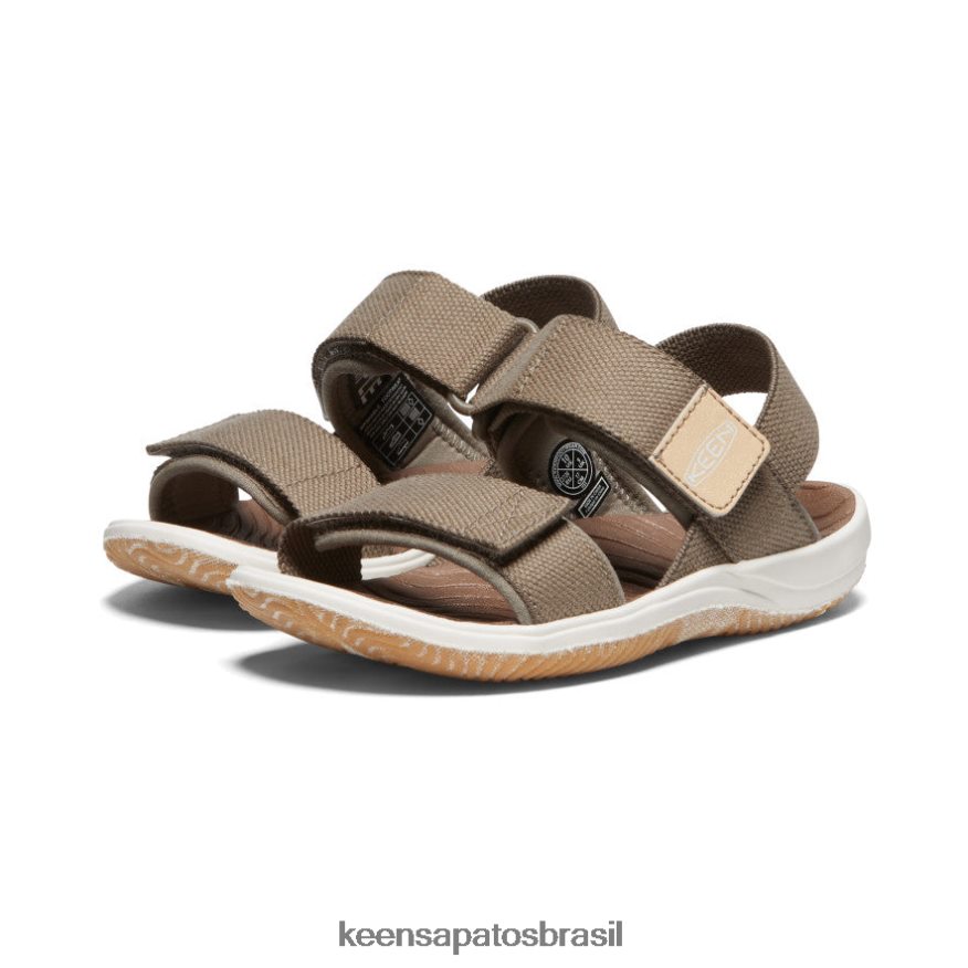 KEEN calçados J8VDXX728 tigrado/estrela branco elle alça traseira criancinhas