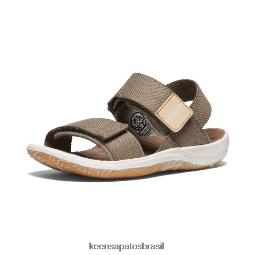 KEEN calçados J8VDXX728 tigrado/estrela branco elle alça traseira criancinhas