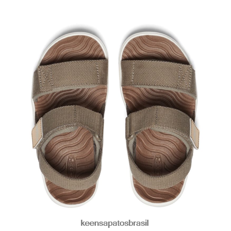 KEEN calçados J8VDXX728 tigrado/estrela branco elle alça traseira criancinhas