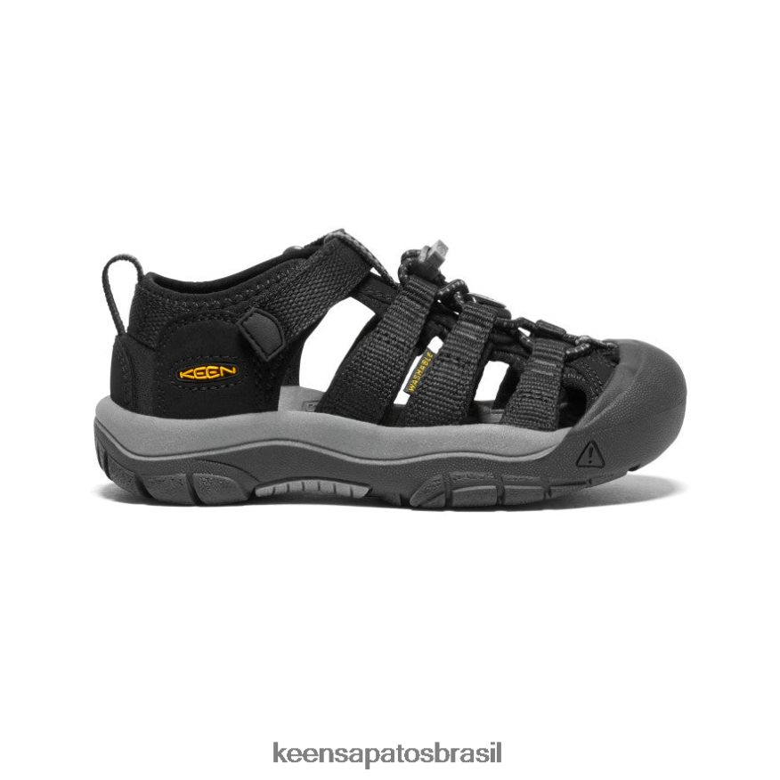 KEEN calçados J8VDXX729 Preto amarelo Nova Iorque h2 criancinhas