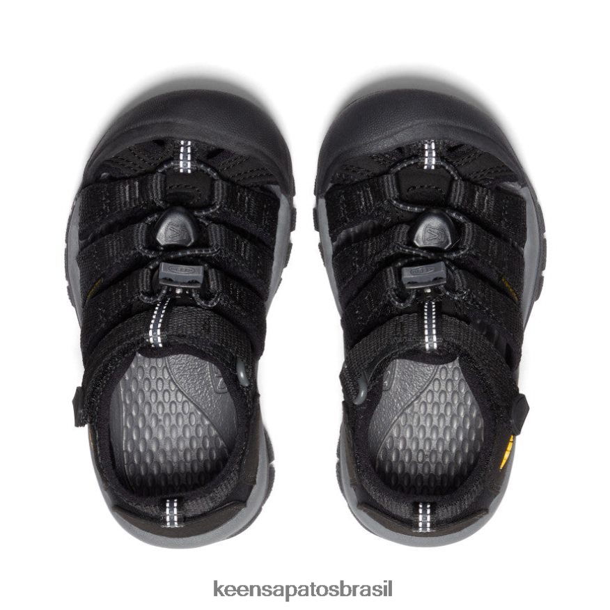 KEEN calçados J8VDXX729 Preto amarelo Nova Iorque h2 criancinhas
