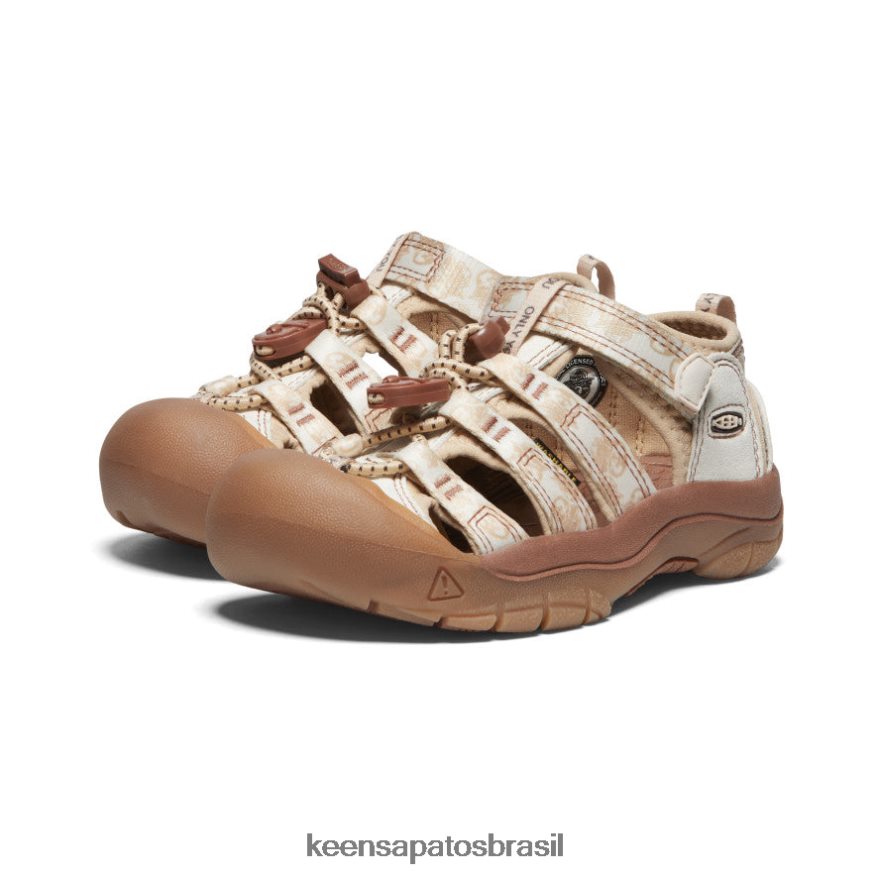 KEEN calçados J8VDXX742 urso esfumaçado/smores newport h2 x urso esfumaçado criancinhas