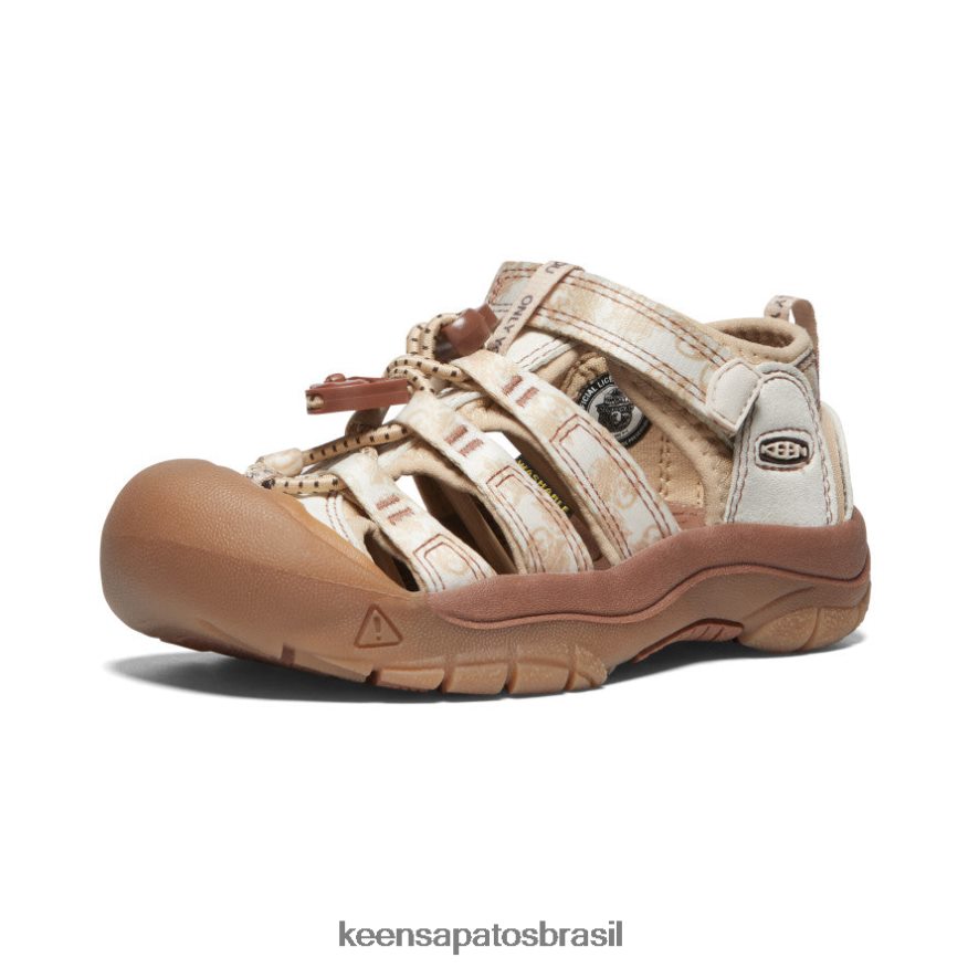 KEEN calçados J8VDXX742 urso esfumaçado/smores newport h2 x urso esfumaçado criancinhas