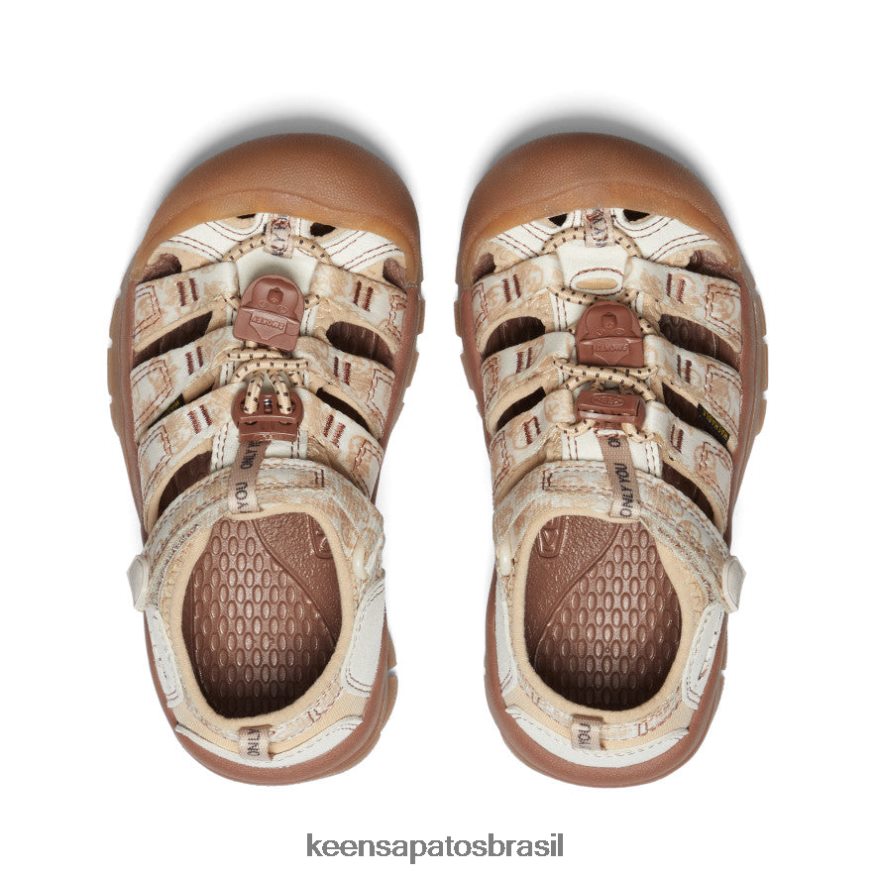 KEEN calçados J8VDXX742 urso esfumaçado/smores newport h2 x urso esfumaçado criancinhas