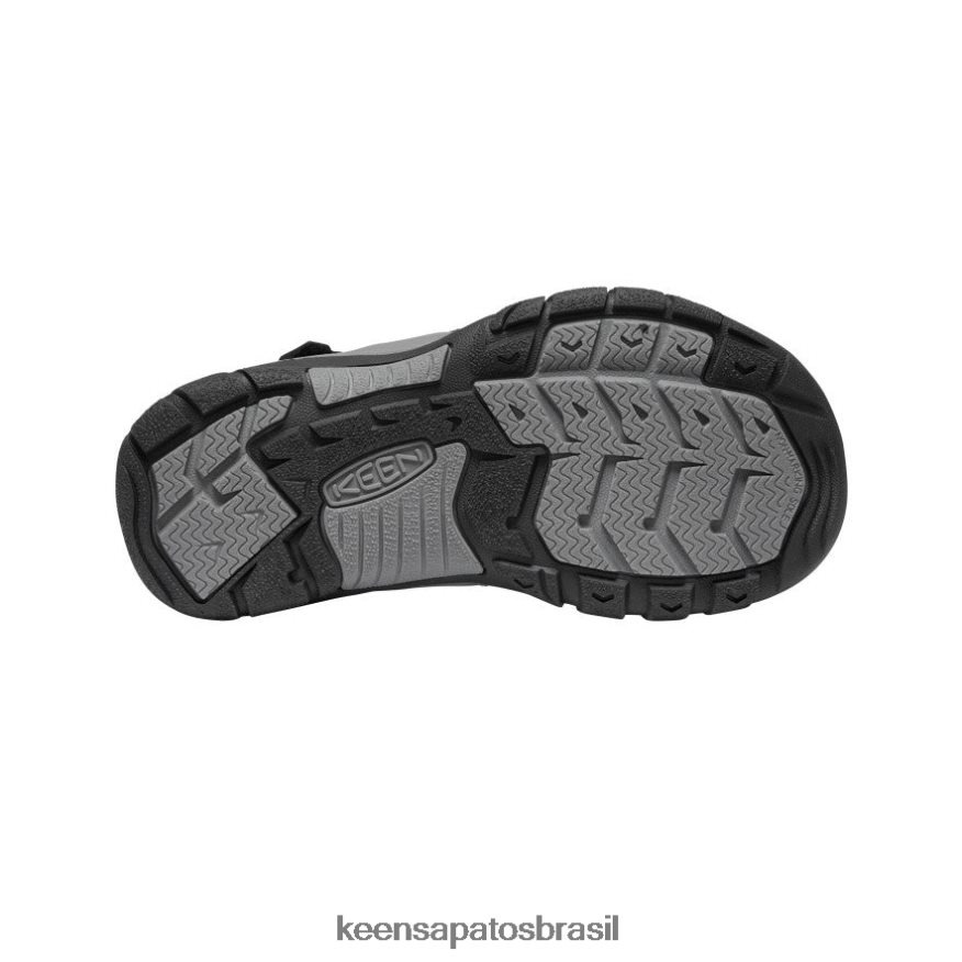 KEEN calçados J8VDXX750 Preto amarelo Nova Iorque h2 Crianças grandes