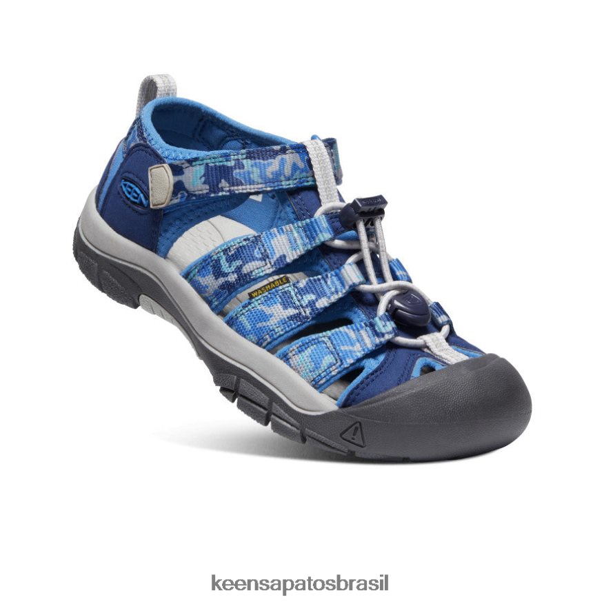 KEEN calçados J8VDXX767 camuflado/cobalto brilhante Nova Iorque h2 Crianças grandes