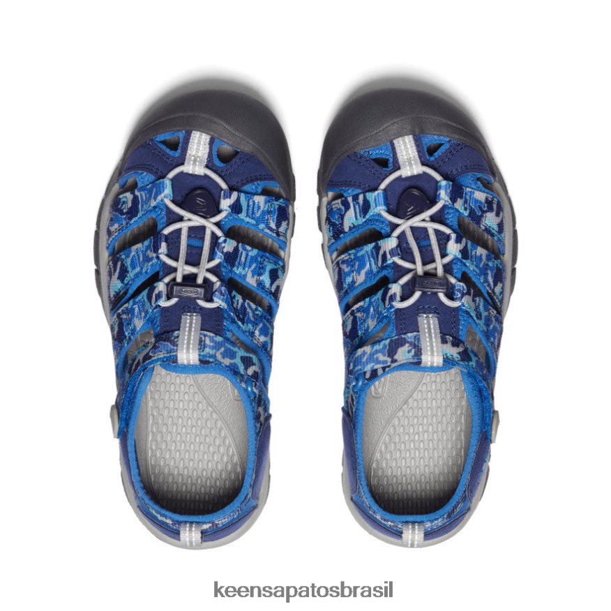 KEEN calçados J8VDXX767 camuflado/cobalto brilhante Nova Iorque h2 Crianças grandes