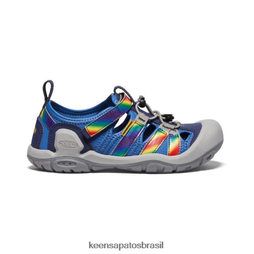 KEEN calçados J8VDXX778 tie-dye cobalto/arco-íris brilhante riacho nó Crianças grandes