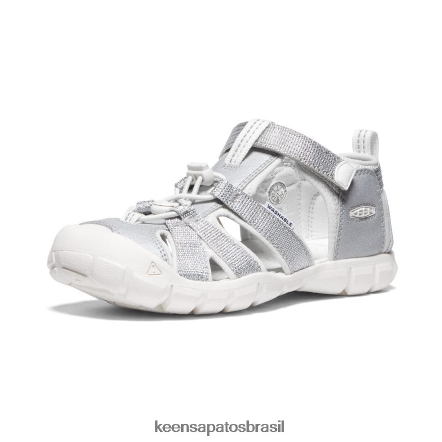 KEEN calçados J8VDXX798 prata/estrela branco seacamp ii cnx Crianças grandes