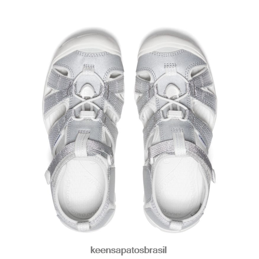 KEEN calçados J8VDXX798 prata/estrela branco seacamp ii cnx Crianças grandes