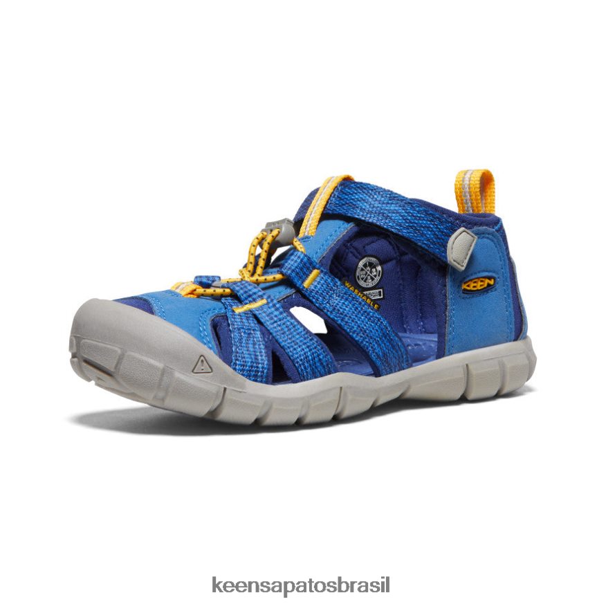 KEEN calçados J8VDXX805 profundidades brilhantes de cobalto/azul seacamp ii cnx Crianças grandes
