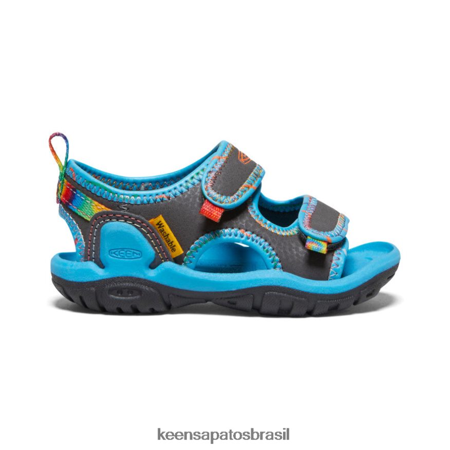 KEEN calçados J8VDXX814 ímã / tie-dye Knotch Creek com dedos abertos crianças