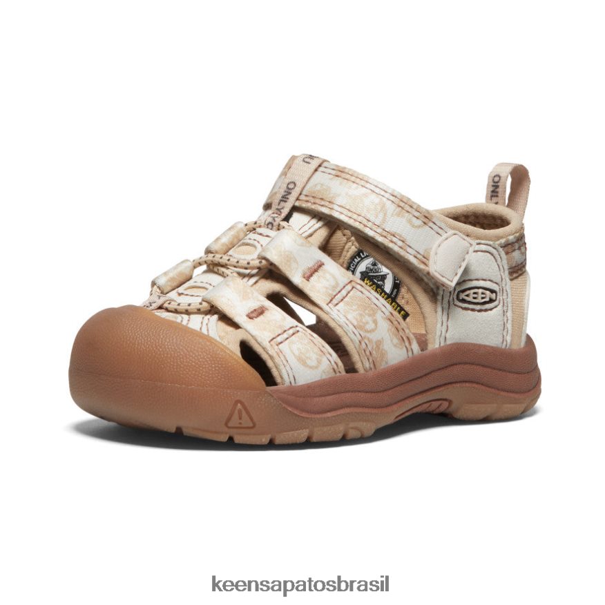 KEEN calçados J8VDXX835 urso esfumaçado/smores newport h2 x urso esfumaçado crianças