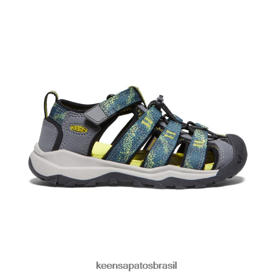 KEEN calçados J8VDXX839 musgo marinho/cinza aço newport neo h2 criancinhas