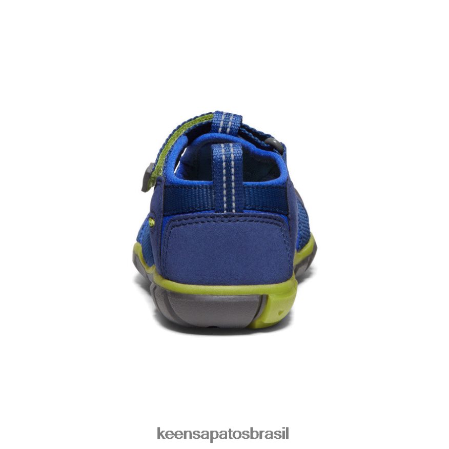 KEEN calçados J8VDXX846 profundidades azuis/chartreuse seacamp ii cnx criancinhas