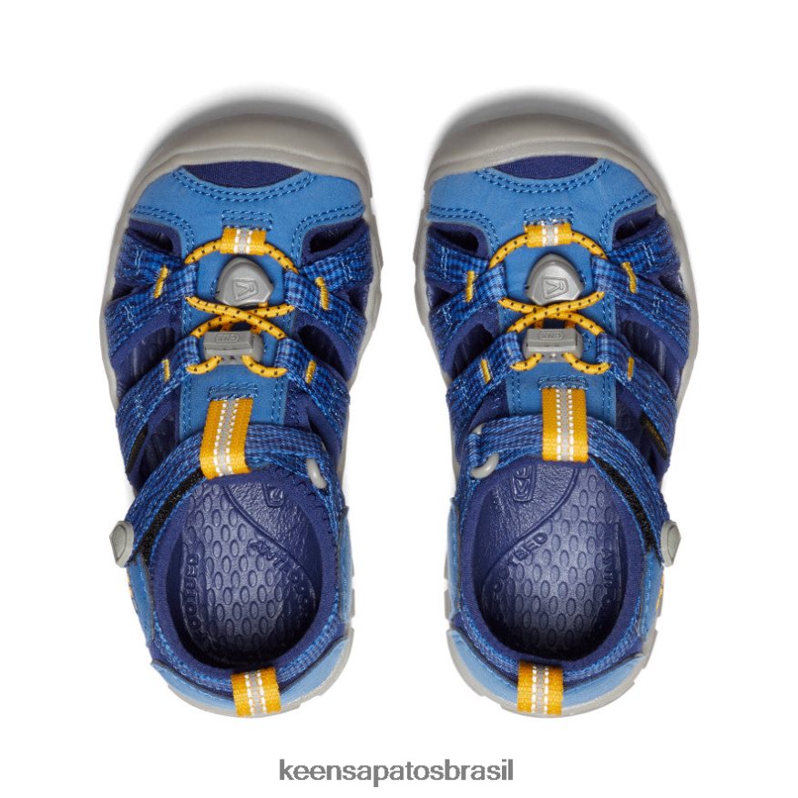 KEEN calçados J8VDXX850 profundidades brilhantes de cobalto/azul seacamp ii cnx criancinhas