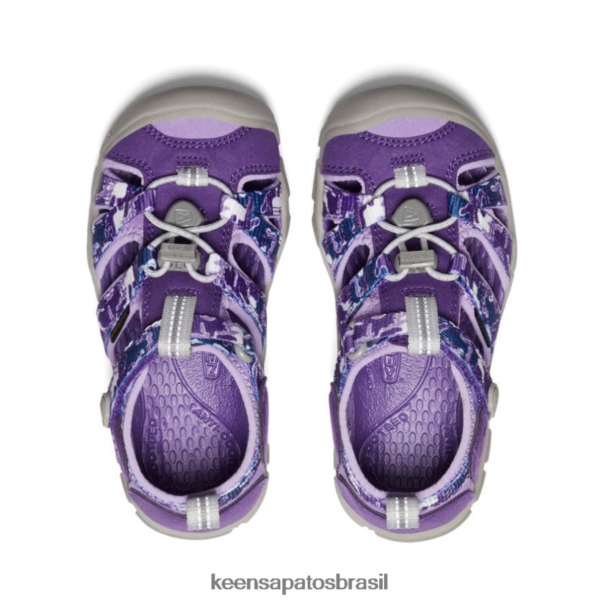 KEEN calçados J8VDXX851 camuflado/tillandsia roxo seacamp ii cnx criancinhas