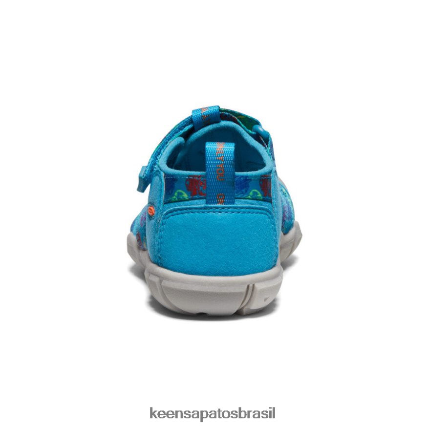 KEEN calçados J8VDXX858 urso esfumaçado/azul fiorde seacamp ii cnx x urso esfumaçado criancinhas