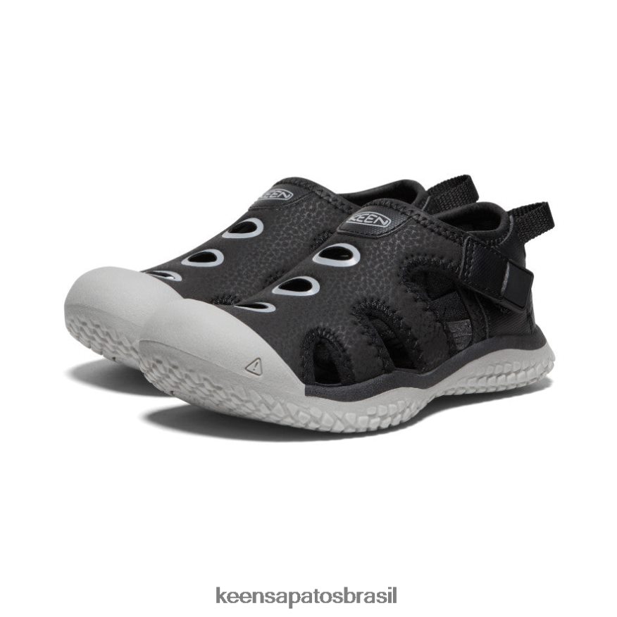 KEEN calçados J8VDXX863 preto/chuvisco sandália arraia criancinhas