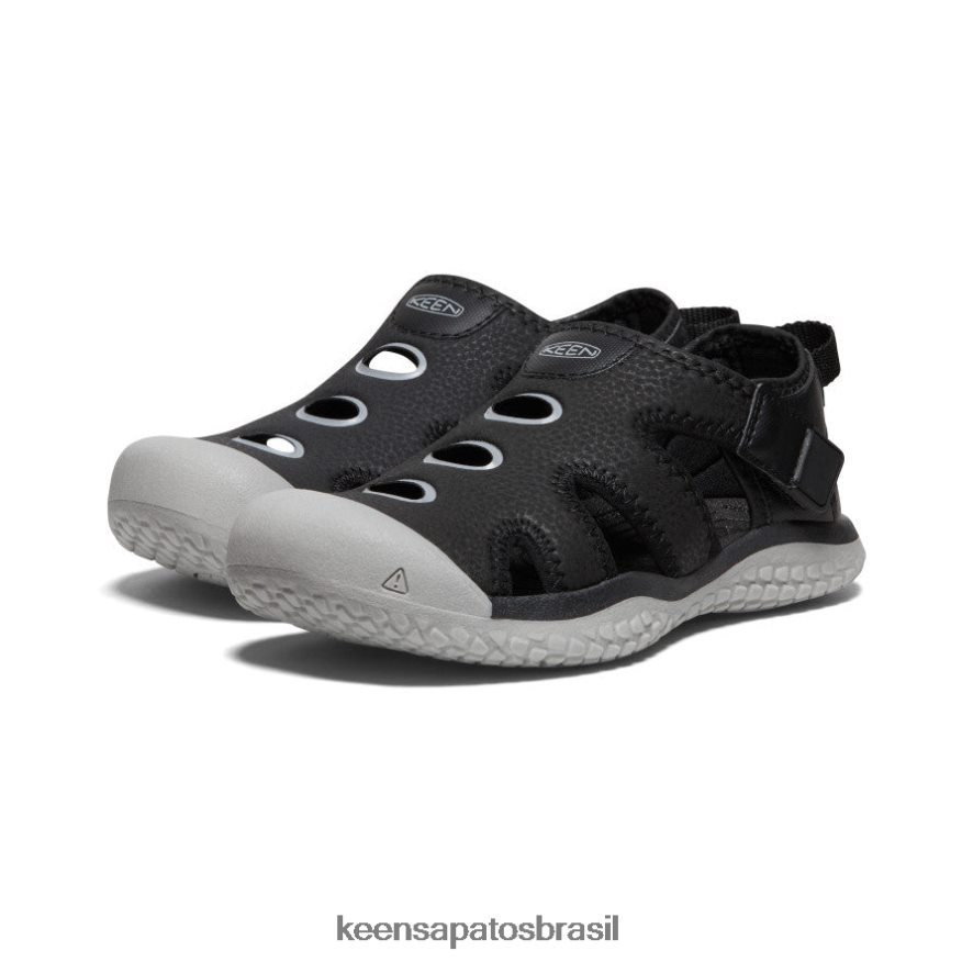 KEEN calçados J8VDXX915 preto/chuvisco sandália arraia Crianças grandes