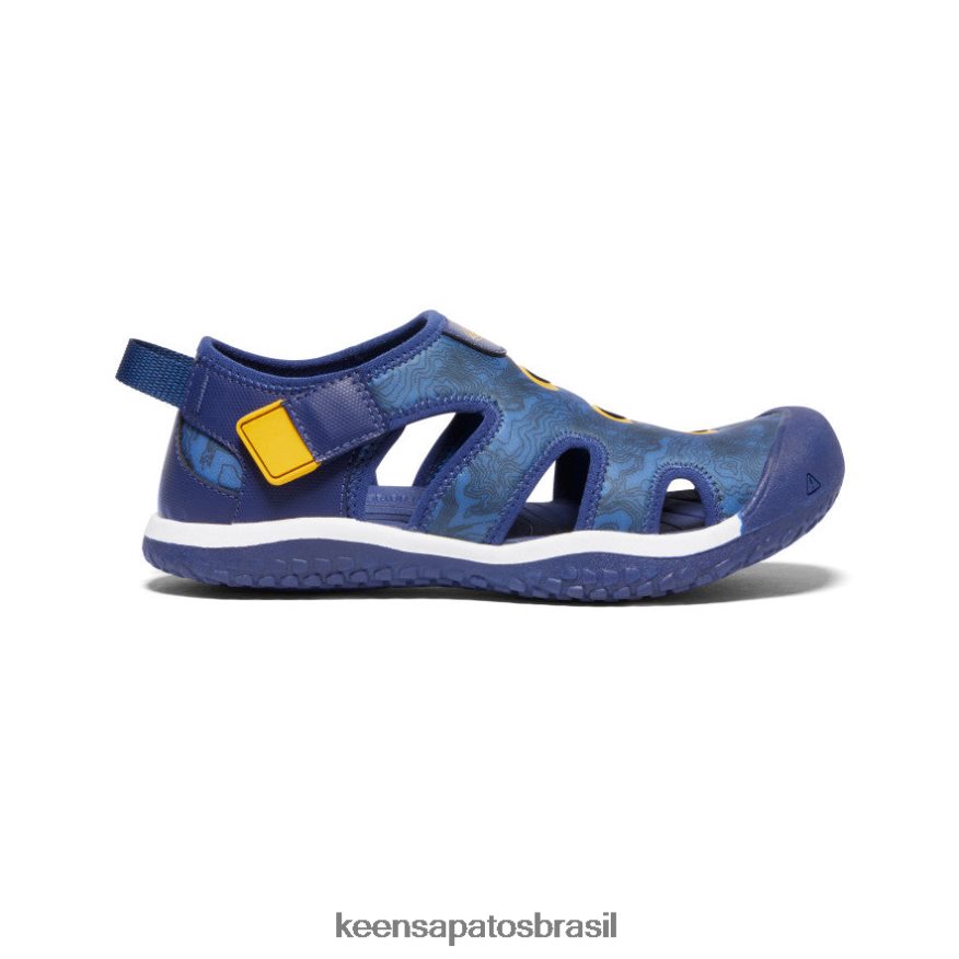 KEEN calçados J8VDXX916 profundidades brilhantes de cobalto/azul sandália arraia Crianças grandes