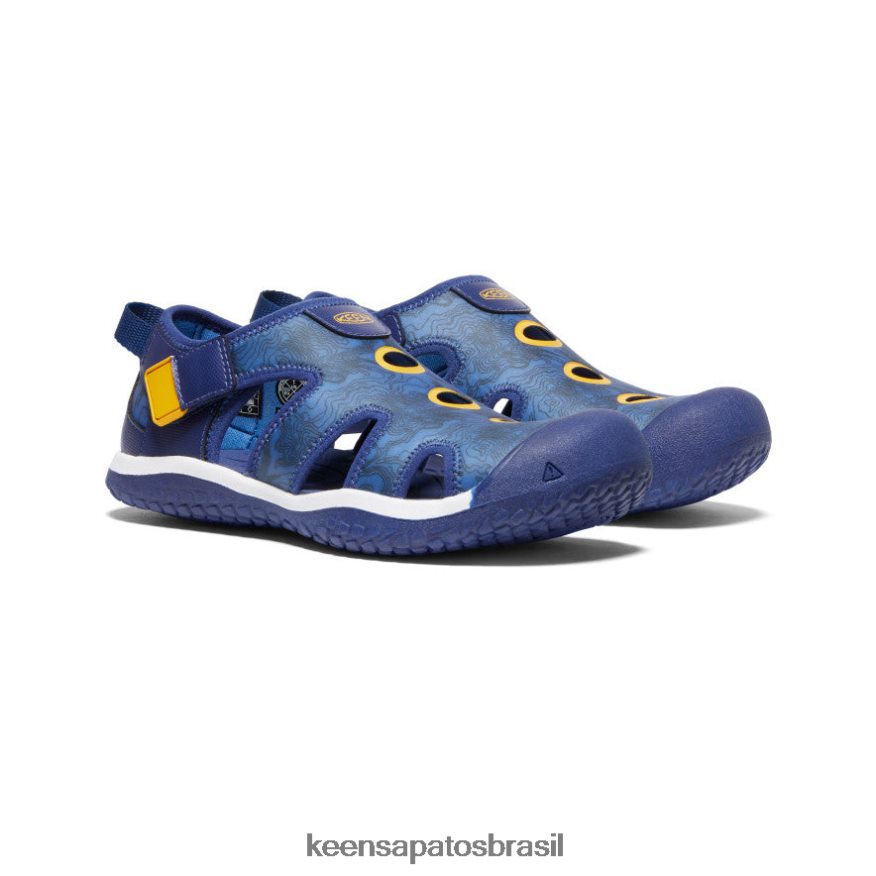 KEEN calçados J8VDXX916 profundidades brilhantes de cobalto/azul sandália arraia Crianças grandes