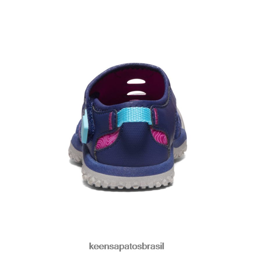 KEEN calçados J8VDXX945 profundidades azuis/festival fúcsia sandália arraia crianças