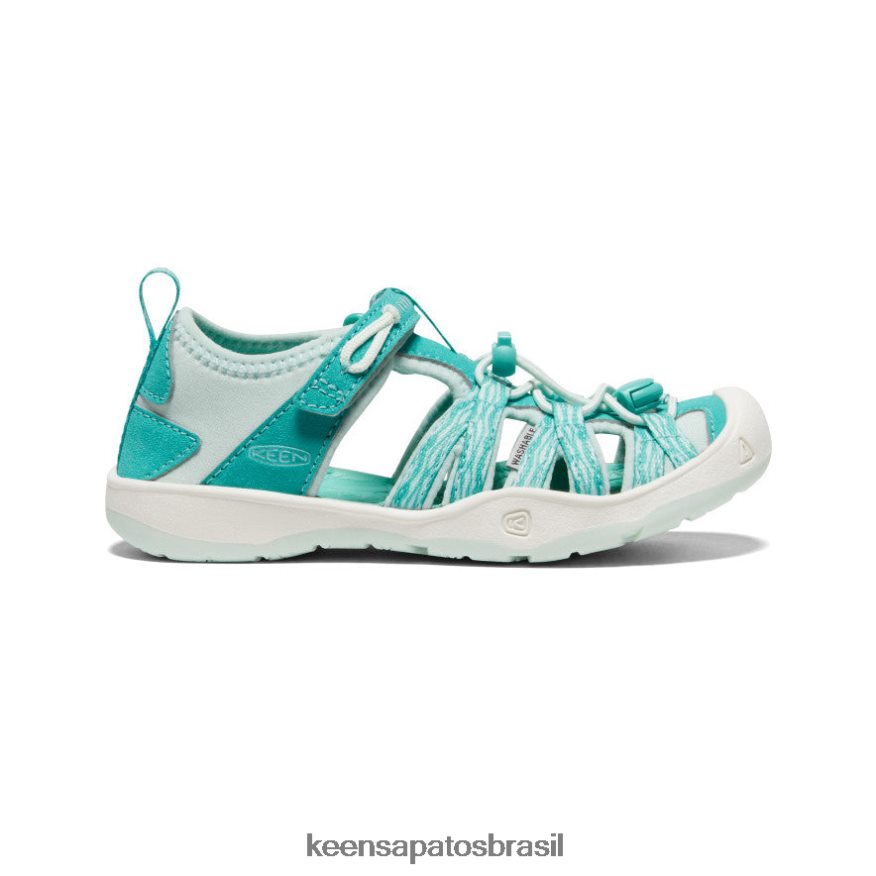 KEEN calçados J8VDXX961 cachoeira/vidro azul sandália moxie criancinhas