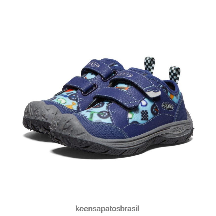 KEEN calçados J8VDXX812 profundidade azul/preto cão de caça rápido criancinhas