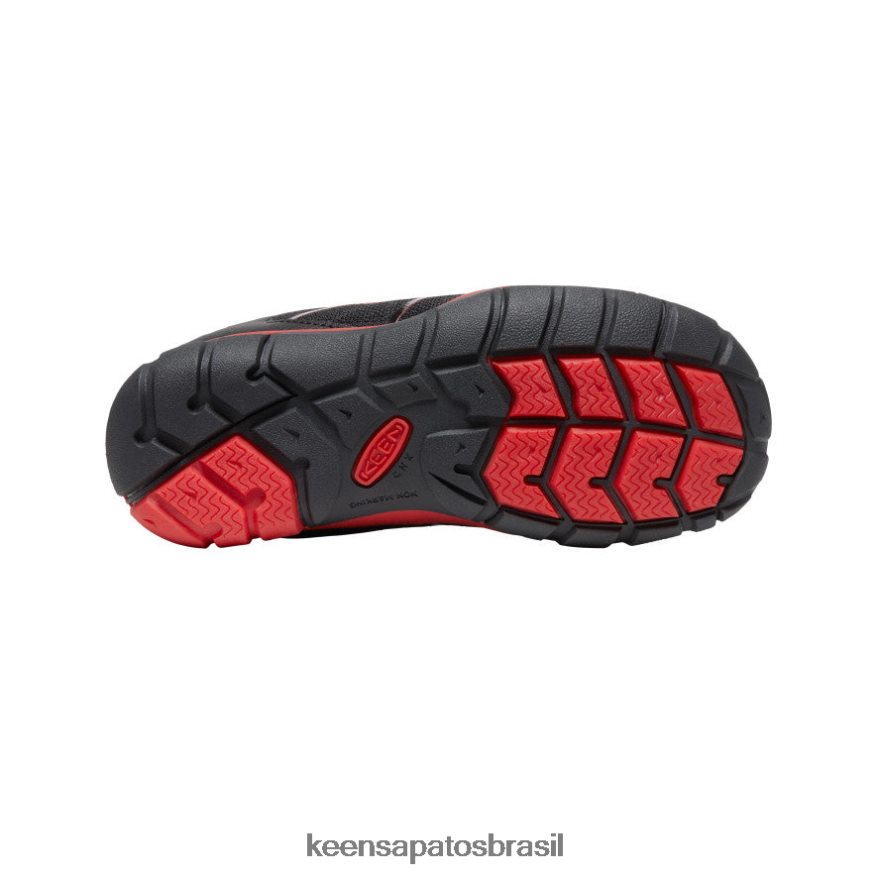 KEEN calçados J8VDXX881 tapete preto/vermelho tênis cndler 2 cnx Crianças grandes