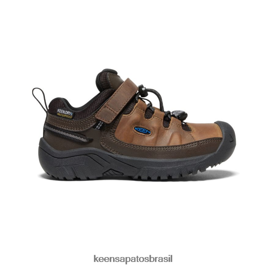 KEEN calçados J8VDXX911 grão de café/bisão sapato impermeável targhee criancinhas