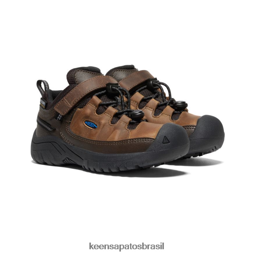 KEEN calçados J8VDXX911 grão de café/bisão sapato impermeável targhee criancinhas