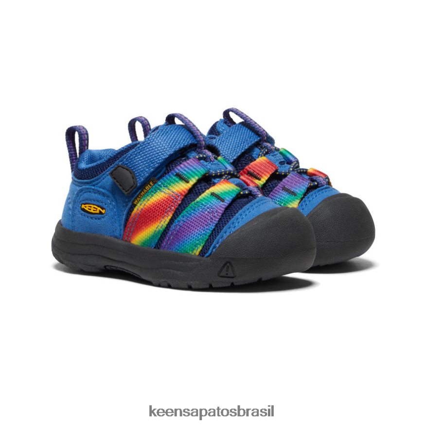 KEEN calçados J8VDXX913 cobalto multi/brilhante newport h2sho crianças