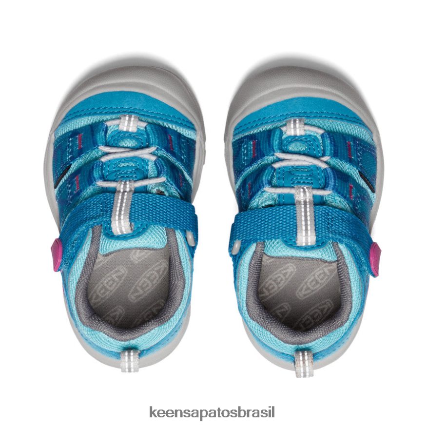 KEEN calçados J8VDXX914 fiorde azul/festival fúcsia newport h2sho crianças