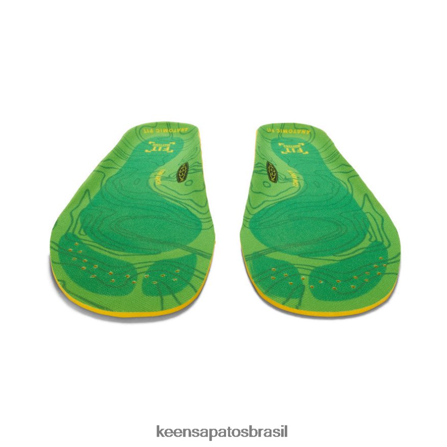 KEEN acessórios J8VDXX273 verde palmilha de arco baixo k-30 para exterior homens